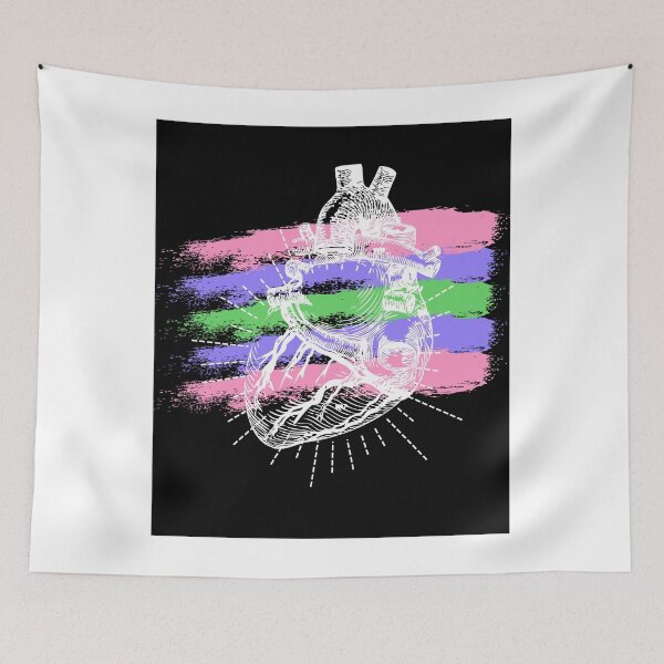 Item preview, Trigender Pride Heart designed and sold by ZayZayDesigns.