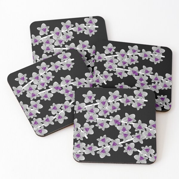 Item preview, black and white, orchid flower - anggrek larat- designed and sold by k-rastory.