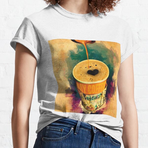 Ruin Pub Coffee On the Go with Graffitti wrap Classic T-Shirt