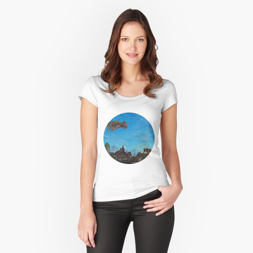 Item preview, Tailliertes Rundhals-Shirt designed and sold by LillianBerthel.