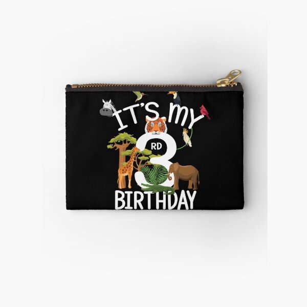 Item preview, It's My 3rd Birthday Boy Zoo Theme 3 Years Old Animal Party graphic designed and sold by Grabitees.