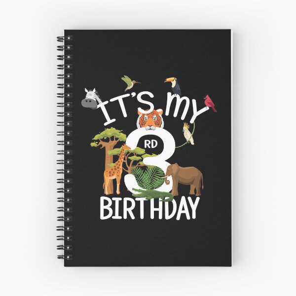 Item preview, It's My 3rd Birthday Boy Zoo Theme 3 Years Old Animal Party graphic designed and sold by Grabitees.