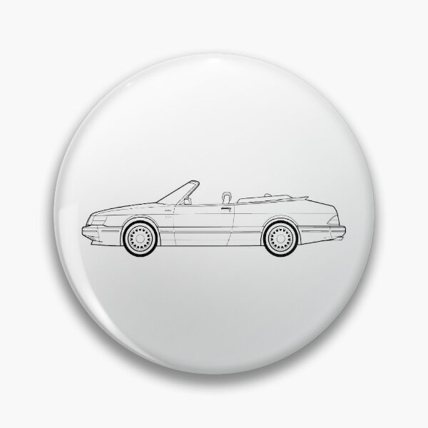 Item preview, Dibujo esquemático convertible Saab 900 designed and sold by RJWautographics.