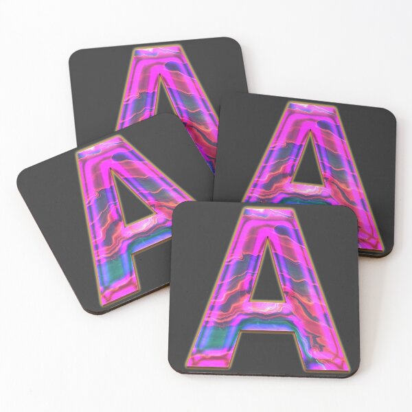 Item preview, Letter A, Alphabet pearl metallic texture designed and sold by elgreko.