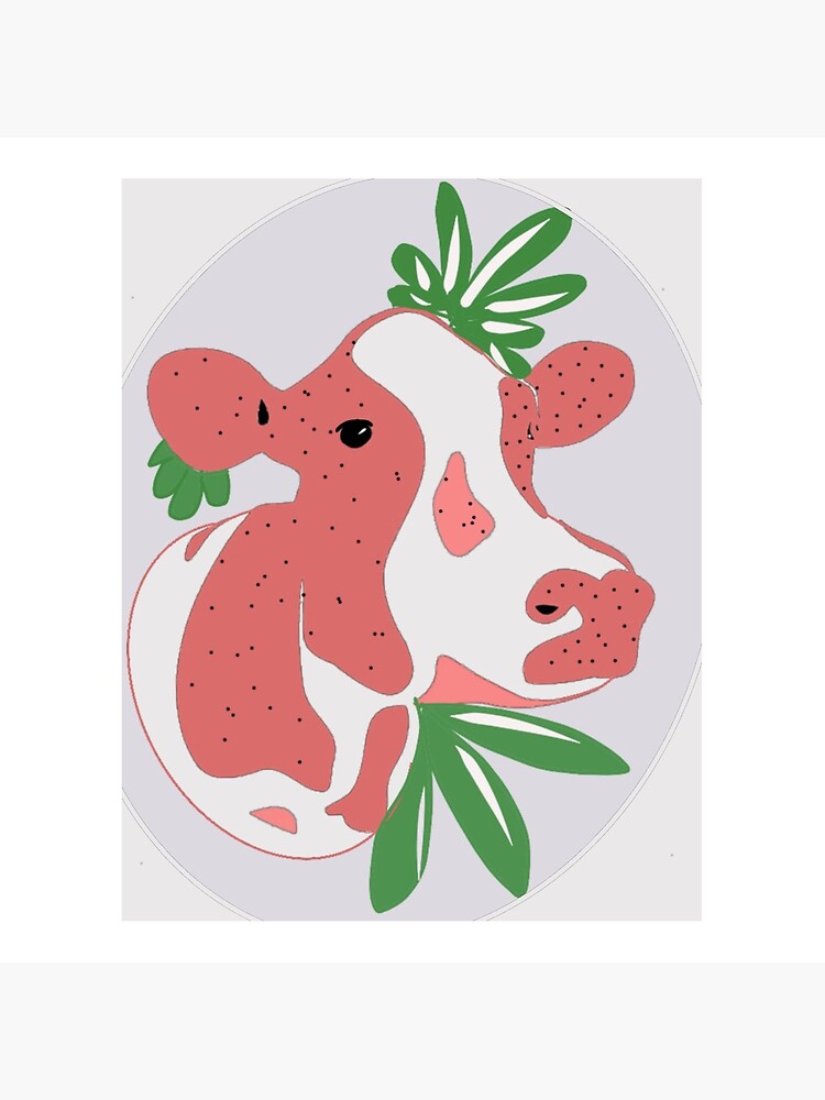Thumbnail 4 of 4, Pillow, Strawberry cow designed and sold by racer0220.