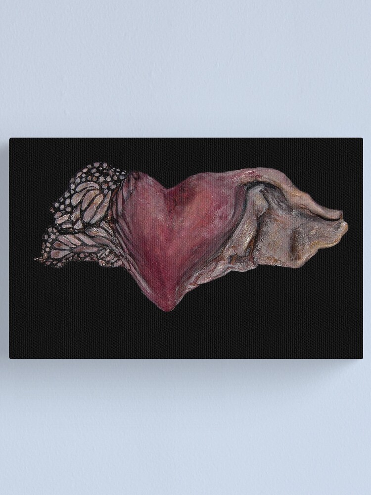 Alternate view of Flutter-by Heart Canvas Print
