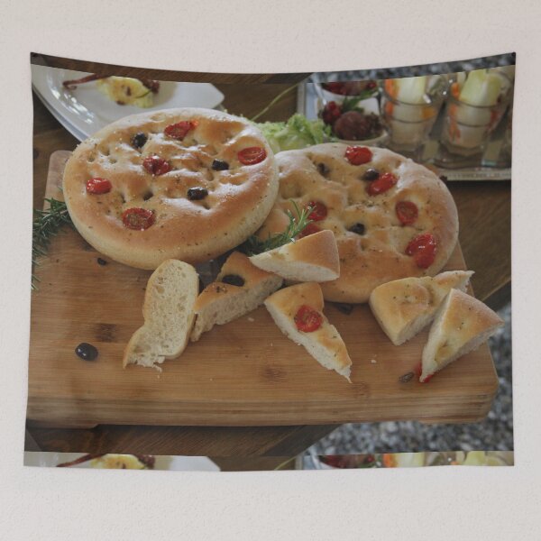 Item preview, Flat bread olive oil ans tomatoes designed and sold by EstelleRossetti.