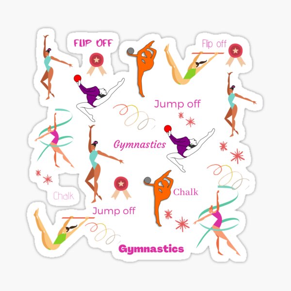 Gymnastics lovers print Sticker