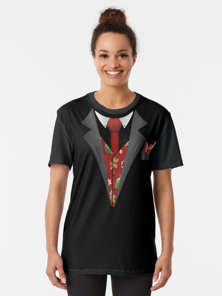 christmas tuxedo t shirt