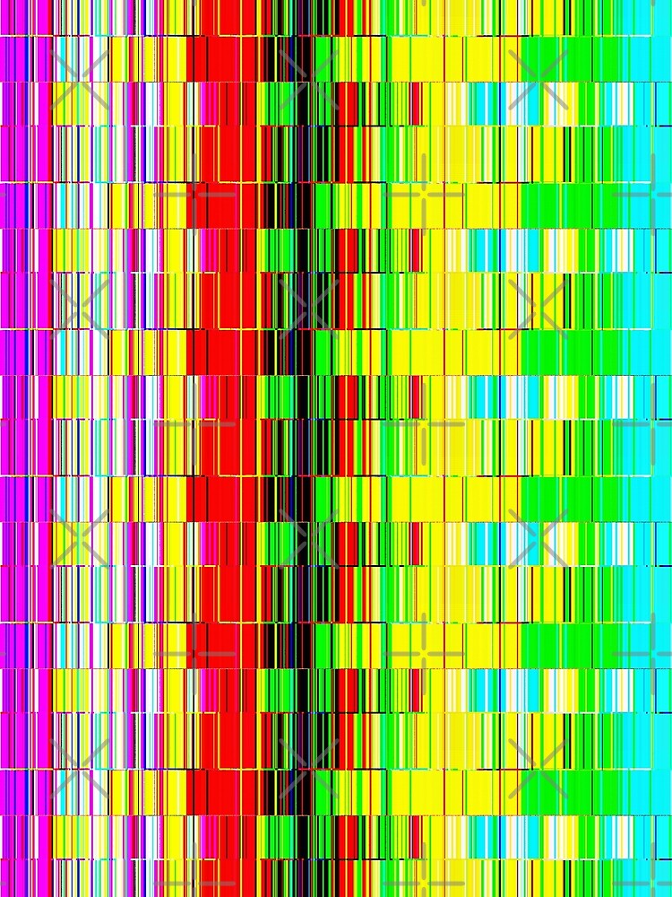 Thumbnail 3 of 3, Scarf, Spectrum data glitch designed and sold by UDDesign.