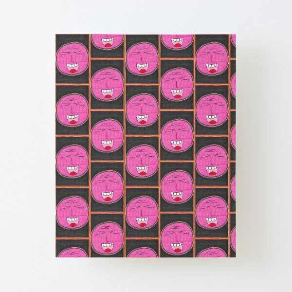 The Pink Laughing Buddha Canvas Mounted Print