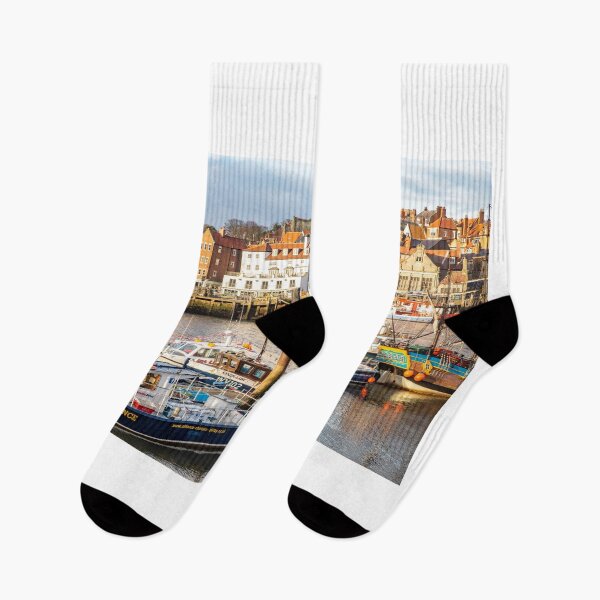 Item preview, Fishing boats Whitby Harbour designed and sold by Martin Berry Photography.