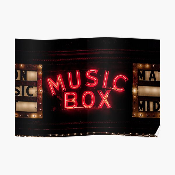 Music Box Neon Southport Chicago Poster