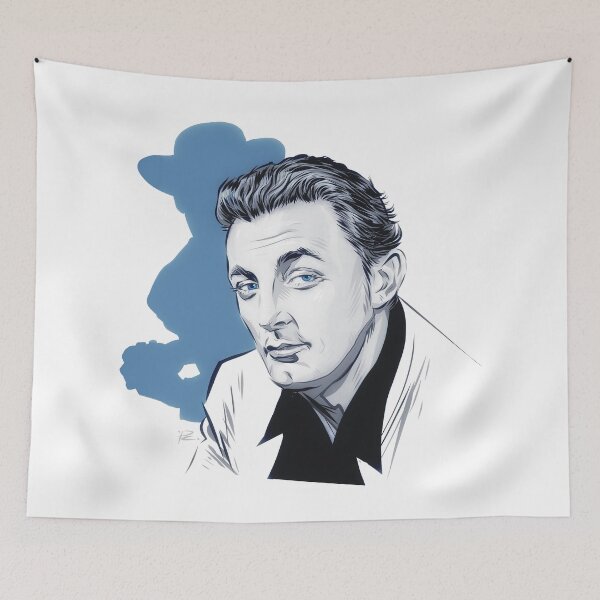 Item preview, Robert Mitchum - An illustration by Paul Cemmick designed and sold by TIGERDAVER.