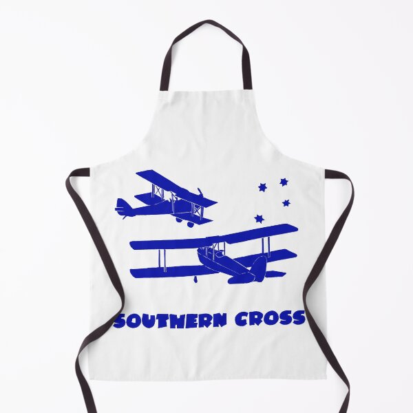 Item preview, Southern Cross Australian Aviation Lino Print in Blue with Text designed and sold by Heatherian.