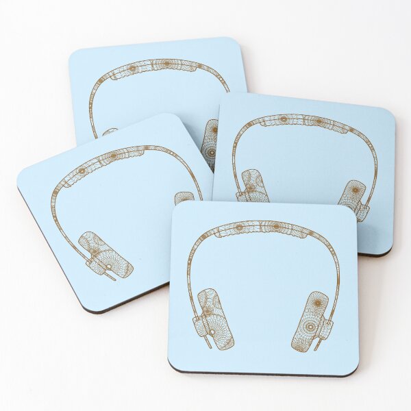 Item preview, Minimalistic headphone design with mandala pattern designed and sold by CiniArt.