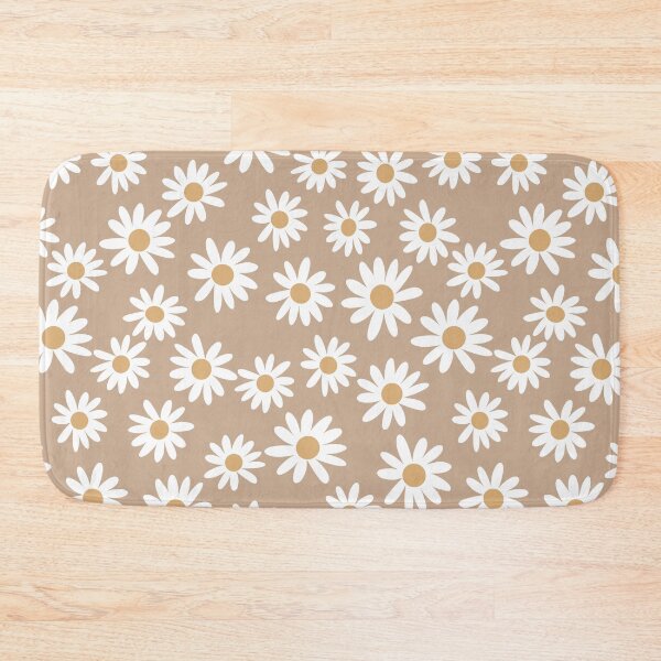 Item preview, Light Daisies - daisy pattern, floral, florals, flower, retro, vintage, 70s, camel, brown, rust, earthy, terracotta designed and sold by charlottewinter.