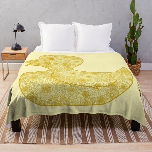 Item preview, Minimalistic yellow rubber duck with mandala pattern designed and sold by CiniArt.
