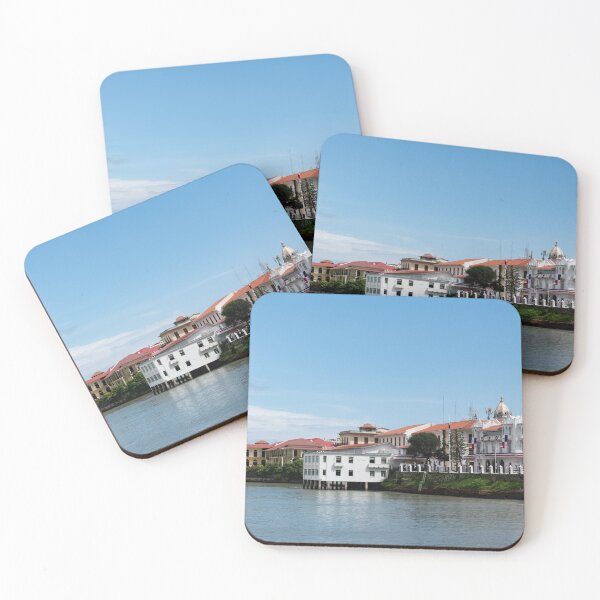 Item preview, View of waterfront and old town Casco Viejo in Panama City designed and sold by krisgreenwood.