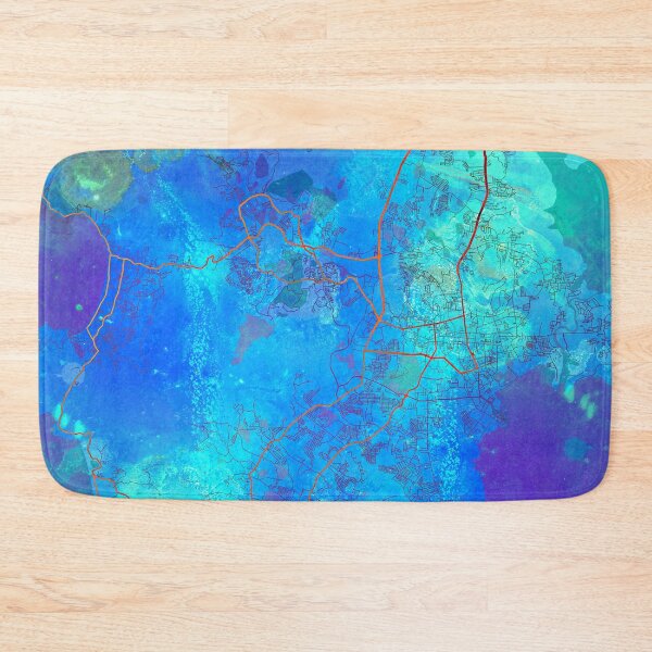 Item preview, Phuket Thailand Street Map Blue Lagoon designed and sold by IvonDesign.