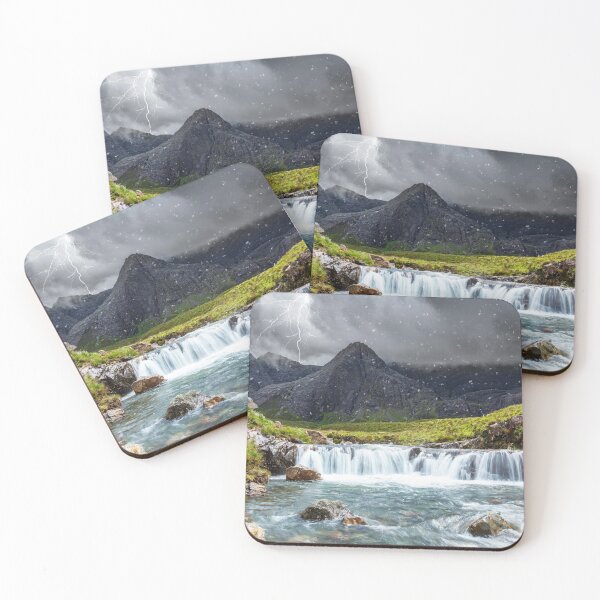 Item preview, Spring lightning storm at the Fairy Pools. designed and sold by Phillip Thornton.