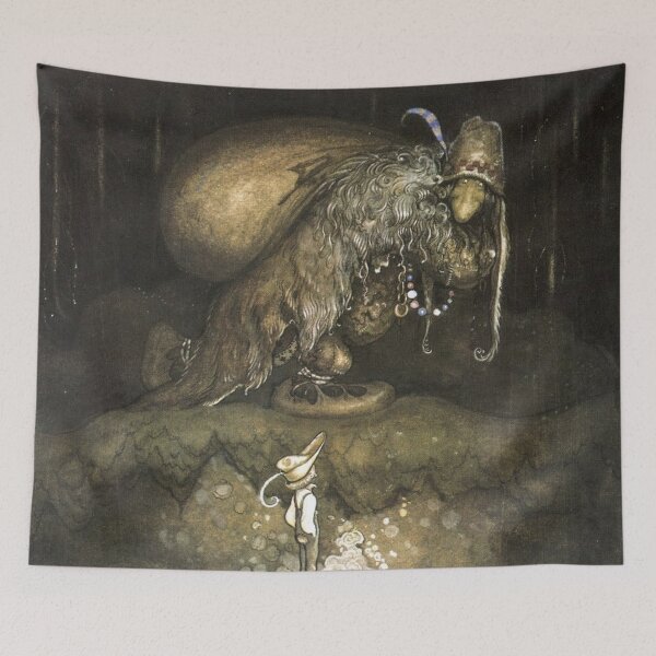 Item preview, Cave Troll Vintage John Bauer fantasy artwork designed and sold by Vintage Designs +.