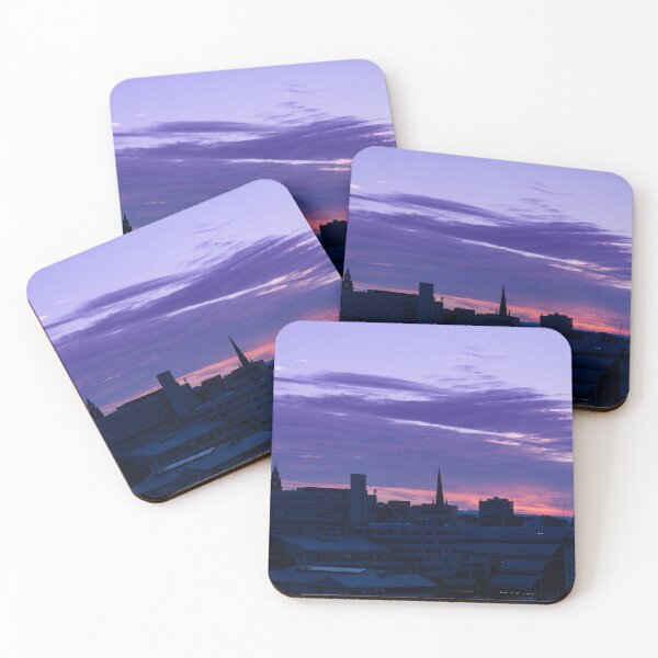 Item preview, Sheffield Yorkshire Sunset sky over the city in the UK designed and sold by krisgreenwood.