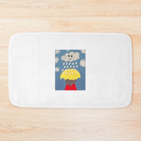 Item preview, Red Coat Girl with Yellow Umbrella designed and sold by MsKami.