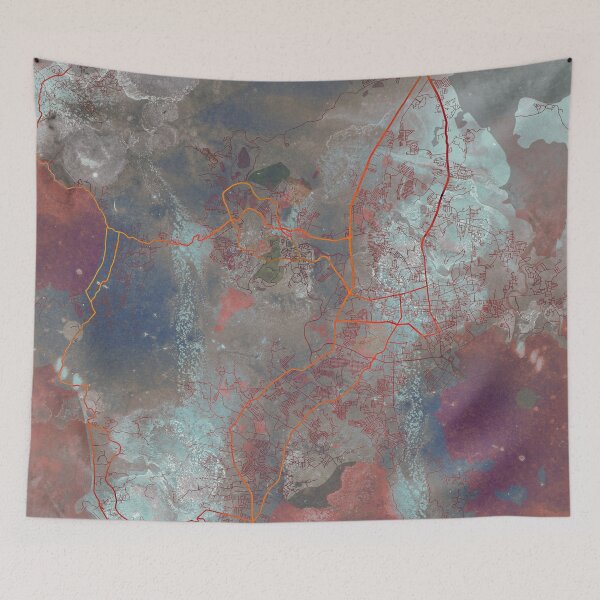 Item preview, Phuket Thailand Street Map Urban designed and sold by IvonDesign.