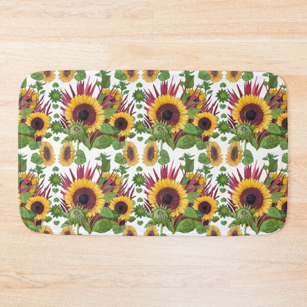 Item preview, Sunflower with burgundy leaves tile designed and sold by OurShop.