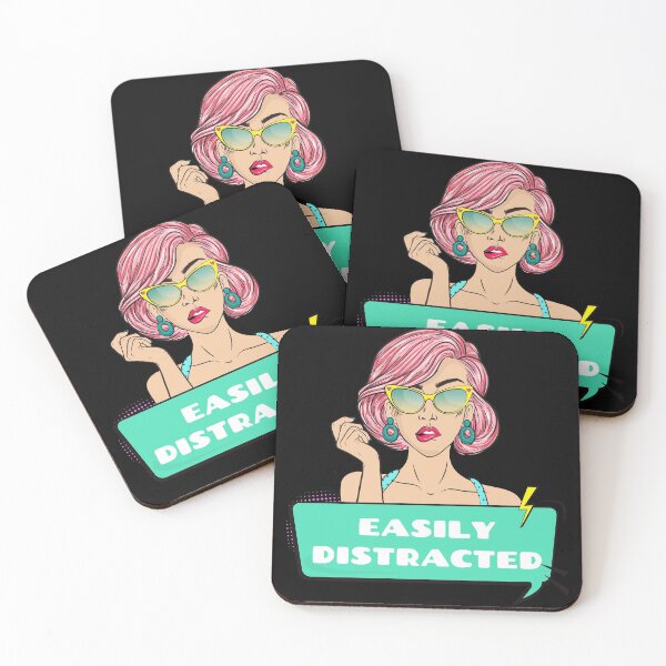 Item preview, Easily Distracted Pop Art Design designed and sold by Paula Helit.