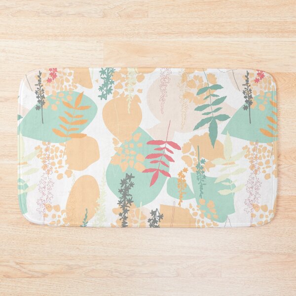 Item preview, Botanical Motif Agrimony Flowers and Hydrangea leaves  designed and sold by PurpleTank.