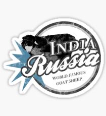 India Russia Sticker