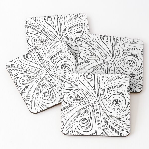 Item preview, Steel snakes doodle designed and sold by UDDesign.