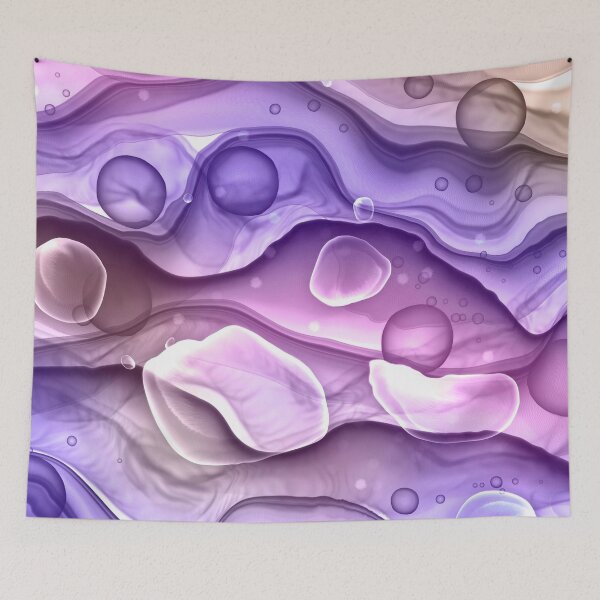 Item preview, Mermaid Ink Splashes in Pink Purple designed and sold by WisdomInspired.