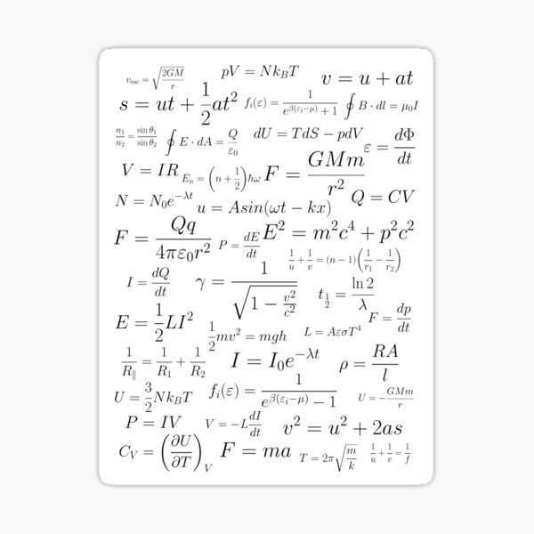 Physics Sticker