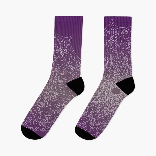 Item preview, Beautiful lace-like mandala in purple and white designed and sold by CiniArt.