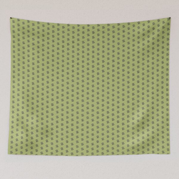 Item preview, Bee on chive green pattern designed and sold by JillBusbyArt.