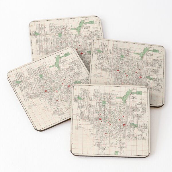 Item preview, Vintage Map of San Antonio TX (1895) designed and sold by BravuraMedia.