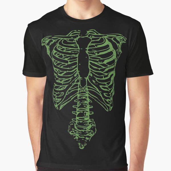 Spinal Tap - Nigel's Green Skeleton Graphic T-Shirt