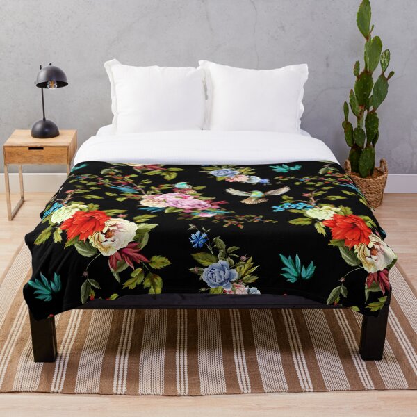 Item preview, Roses, peony, wild flowers, nightingale birds. designed and sold by StylePrints.