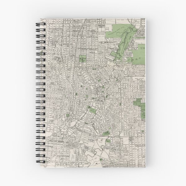 Item preview, Vintage Map of San Antonio TX (1924) designed and sold by BravuraMedia.