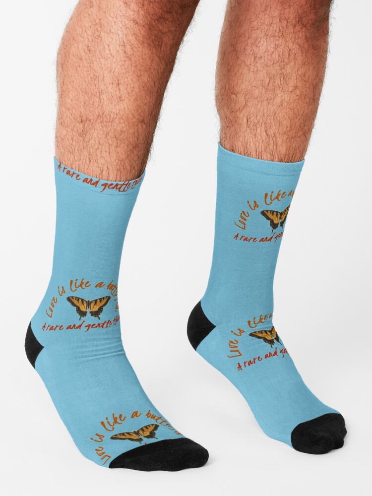 Alternate view of Love Is Like A Butterfly - Dolly Parton Design Socks