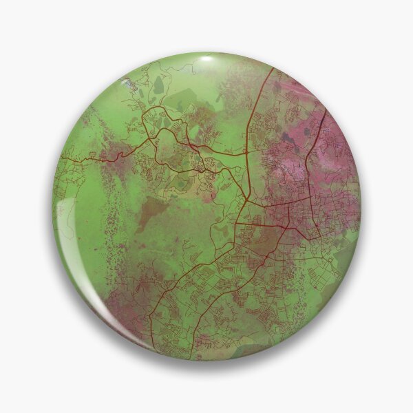 Item preview, Phuket Thailand Street Map Green Planet designed and sold by IvonDesign.