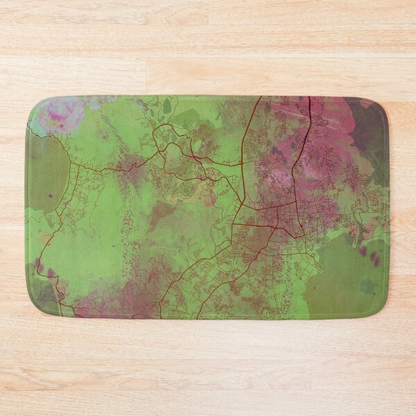 Item preview, Phuket Thailand Street Map Green Planet designed and sold by IvonDesign.