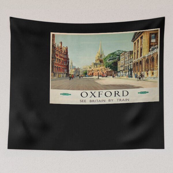 Item preview, cartel ferroviario Oxford designed and sold by stickart-marek.