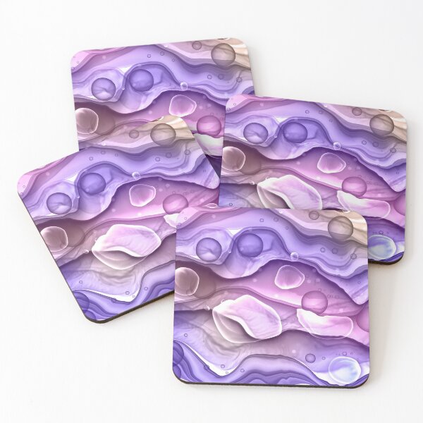 Item preview, Mermaid Ink Splashes in Pink Purple designed and sold by WisdomInspired.