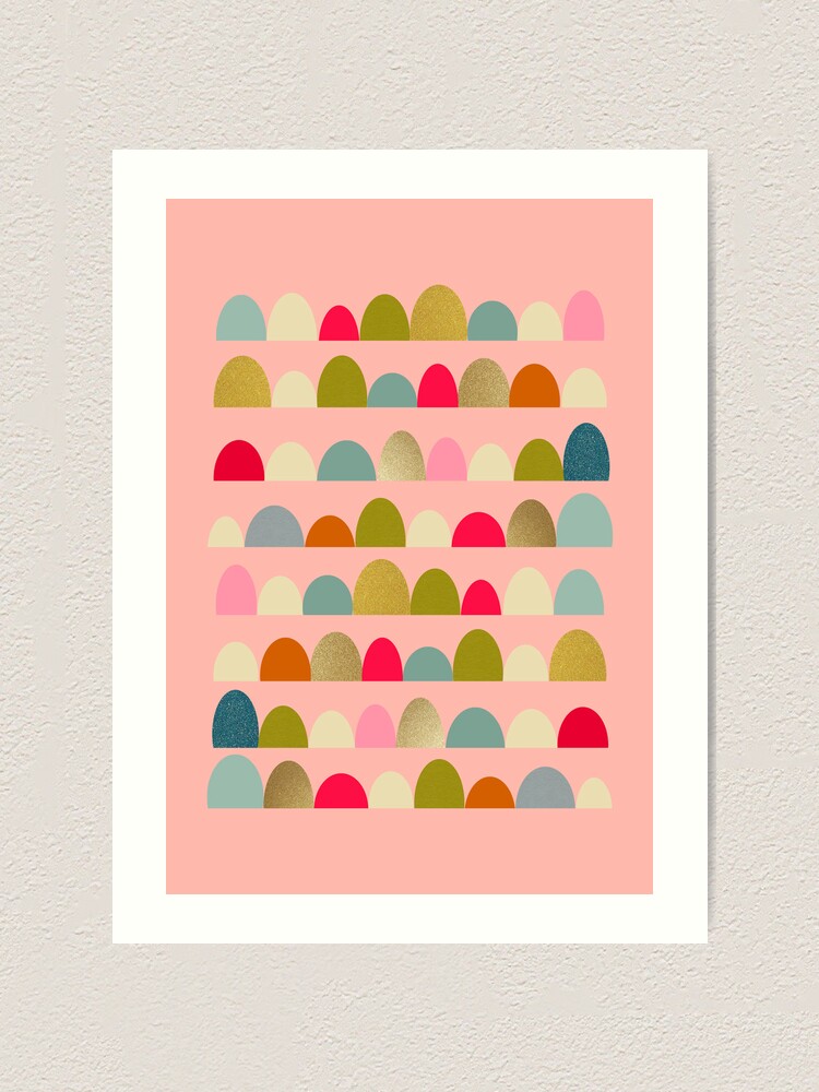 Thumbnail 2 of 3, Art Print, Delightful Rue (Pink) designed and sold by myteemo.