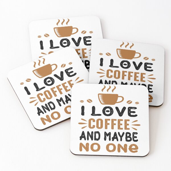 Item preview, I Love Coffee And Maybe No One Funny Gift Idea designed and sold by Tatus Brinal.