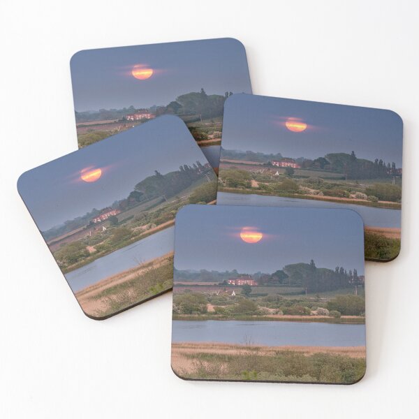 Item preview, Canterbury Stodmarsh Nature Reserve moonrise designed and sold by rogerstanger.